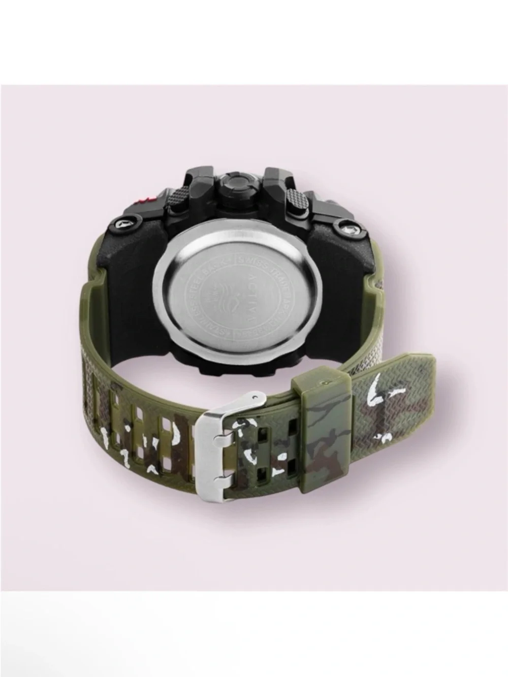 Activa X Invicta Men's Digital Watch - 54.5mm, Green Camo New Working